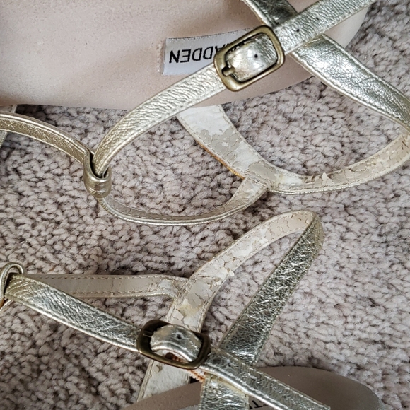 Steve Madden T strap wedge sandals size 8.5 - Picture 6 of 7